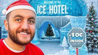 Sleeping In A Hotel Made Only Of Ice! (Christmas Special)