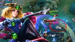 EDITH COSPLAY LESLEY DAMAGE! BUILD SUPER BURST DAMAGE ONE HIT EDITH! 