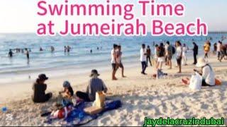 Swimming Time at Jumeirah Beach Dubai #jumeirah #dubai