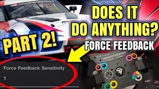 Did the Force Feedback Sensitivity Setting Change in GT7 after Patch 1.49?