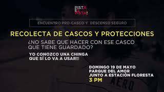 INVITACIÓN RECOLECTA DE CASCOS DOMINGO 19 DE MAYO