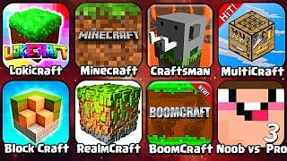 Craftsman, Minecraft, Lokicraft, MultiCraft, Block Craft 3D, Realm Craft, Block Craft 3D, BoomCraft