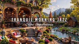 ️Cozy Summer Garden Porch Ambience in Lakeside & Morning Tranquil Jazz Music for Unwind, Good Mood