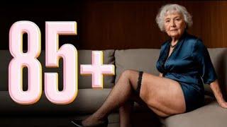 Natural Older Women Over 85 || Attractive Dresses Classy