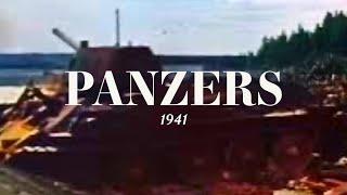 German Panzer Convoy in Russia 1941