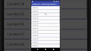 android swipe refresh layout example