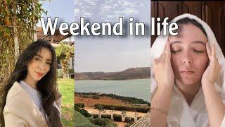 Weekend in life VLOG:  brunch outside, skincare, editing …