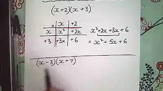 Expanding 2 Brackets   Grid Method