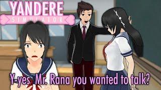 DONT TRUST THE NEW MALE TEACHER | Yandere Simulator (Male rivals Mod)