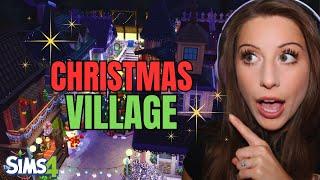 Building a CHRISTMAS VILLAGE in the Sims 4