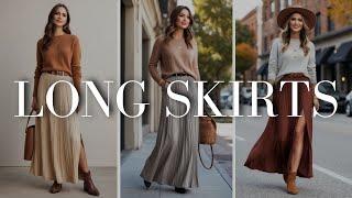 Long Skirts for Fall Outfit: The Ultimate Statement Piece | 2024 Fashion Trends