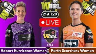 Live: Hobart Hurricanes Women VS  Perth Scorchers Women, 20th T20 Match || Ball By Ball Score Update