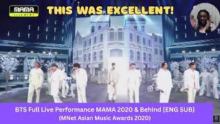 1st Reaction To: BTS Full Live Performance MAMA 2020 & Behind [ENG SUB]