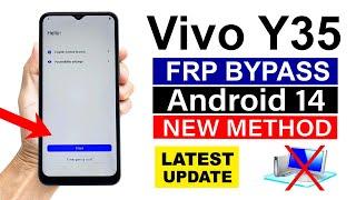 Vivo Y35 : Remove Google Account/ FRP Unlock | ANDROID 14 - without pc