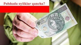 Polshada oyliklar qancha? Oyiga 2000-3000$ topsa bo'ladimi? Polshada eng kam oylik ish haqqi qancha?