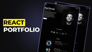 Build and Deploy Modern React Portfolio Website using Tailwind css and Framer Motion