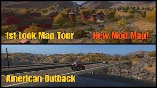 Let's Play Farming Simulator 17 PS4: American Outback, 1st Look Map Tour (New Mod Map)