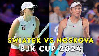 Iga Swiatek Vs Linda Noskova • BJK Cup Tennis 2024 Extended Highlights 1st Set | Womens Tennis