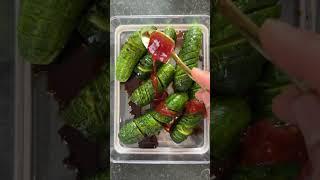 Asiatischer Gurkensalat  VIRAL ASIAN CUCUMBER SALAD  #cucumbersalad