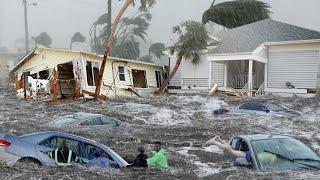 Now in Florida, USA! Hurricane Helene swept away cars and houses, people stranded