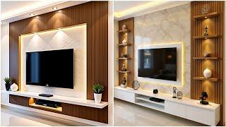 +100 Stylish TV Unit Designs for Modern Living Rooms 2025 | TV Wall Cabinets & Home Interior Ideas