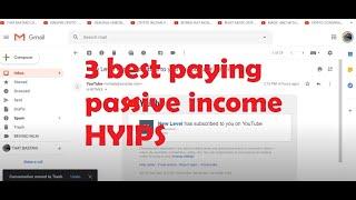 3 best paying passive income HYIPS