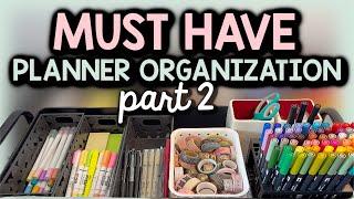 MUST HAVE PLANNER CART ACCESSORIES FOR ORGANIZATION | Cheap & Effective