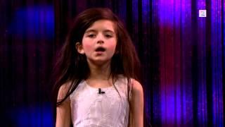 Amazing seven year old sings Fly Me To The Moon (Angelina Jordan) on Senkveld "The Late Show"