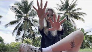 ASMR in Jungle hand movements and skin sounds