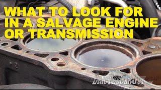 What to Look for in a Salvage Yard Engine or Transmission