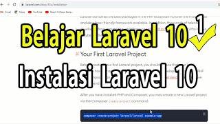 Belajar Laravel 10 | Cara Instalasi Laravel 10