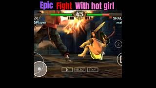 Epic fight hansome boy vs hot girl #trending #gaming #sorts #fighting  #games