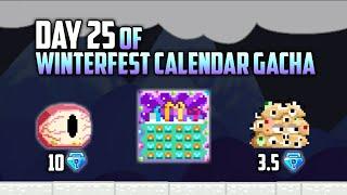 IS THIS IT?! Winterfest Calendar Gacha (Day 16-25) - Growtopia 2024