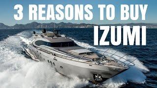 Palmer Johnson 120 super yacht for sale - 3 Reasons to Buy IZUMI