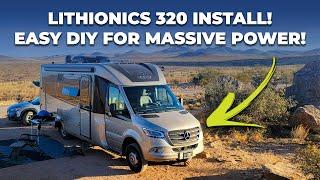 Installing a Lithionics 320ah in a Leisure Travel Vans Unity. Full DIY Tutorial!