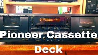 Pioneer CT - W803RS Double Cassette Deck Sound Test