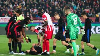 The injury that forced Pau cubarsi off the pitch against Fk crevena zvezda 