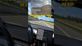 Tesla Model 3 Performance vs new Model 3 Performance at the beginning of German autobahn!