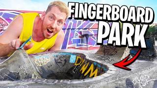 We Found a HIDDEN Fingerboard Park!