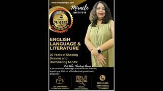 MIRACLE ENGLISH LITERATURE INSTITUTE JAIPUR