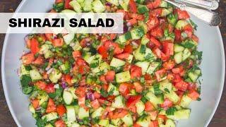 Shirazi Salad Recipe | Persian Cucumber Tomato Salad (Easy Salad Recipe)