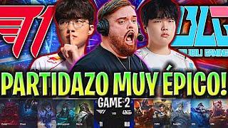 IBAI CASTEA PARTIDAZO ÉPICO DE LA FINAL! - T1 vs BLG Game 2 GRAN FINAL WORLDS 2024 IBAI ESPAÑOL