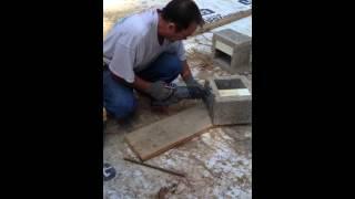 Notching Faswall block system