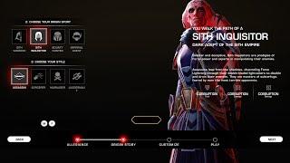 SWTOR 7.0 PTS - New Character Creator and Second Combat Style Choice