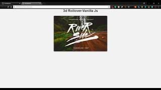 3D ROLLOVER | VANILLA JS | NO JQUERY