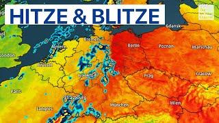 Wochenende: Erst 34 Grad, dann ziehen neue Gewitter auf