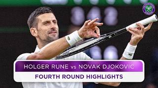 Djokovic relentless against Rune | Holger Rune vs Novak Djokovic | Highlights | Wimbledon 2024