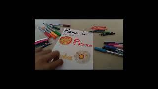 writing about my favourite food items #Divya soni#shorts#Drawing