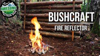 Bushcraft - Making a Fire Reflector the easy way | TA Outdoors