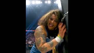Willow Nightingale’s ear was locked to the ring post during Anarchy In The Arena!